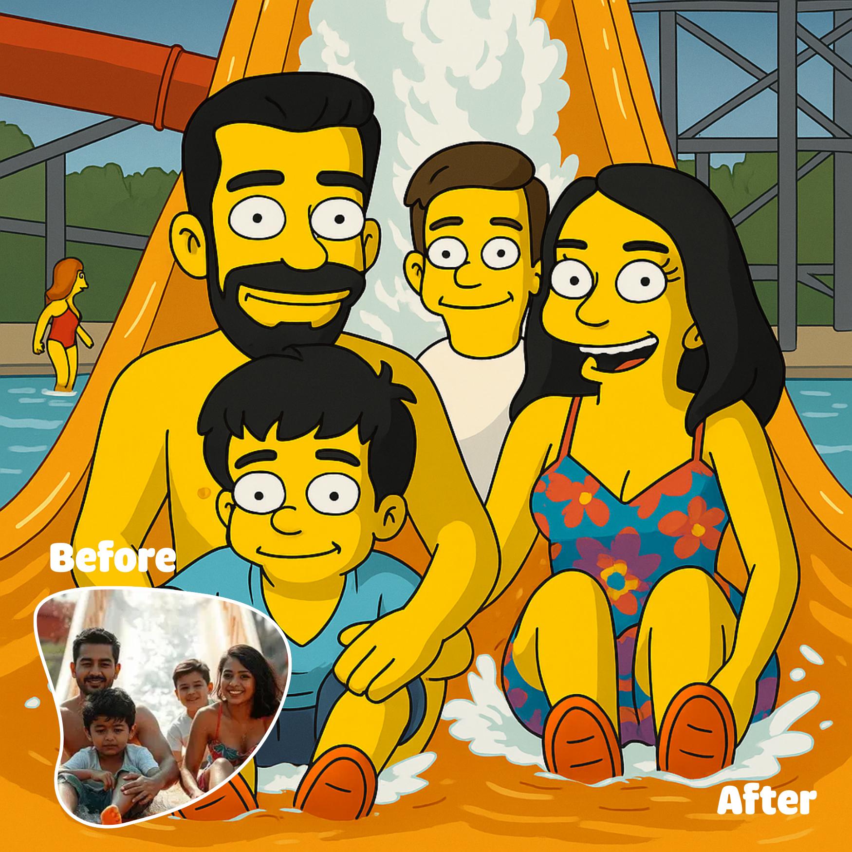 Custom Star Map - Custom Your Simpsons Family Portrait Personalized