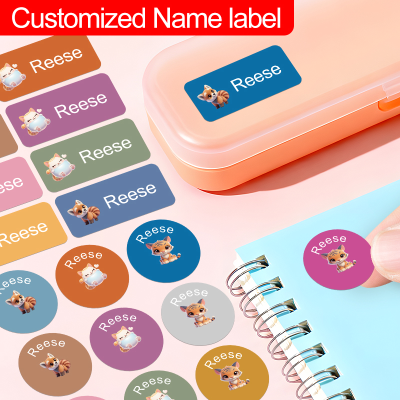 Personalized Name Box - Personalized Name Labels-Fashion simple custom labels,modern