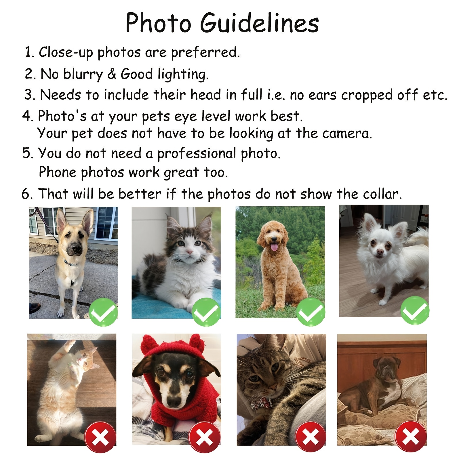 1PC Personalized Pet Head 2D I - Pet Portrait Custom recensione e prezzo