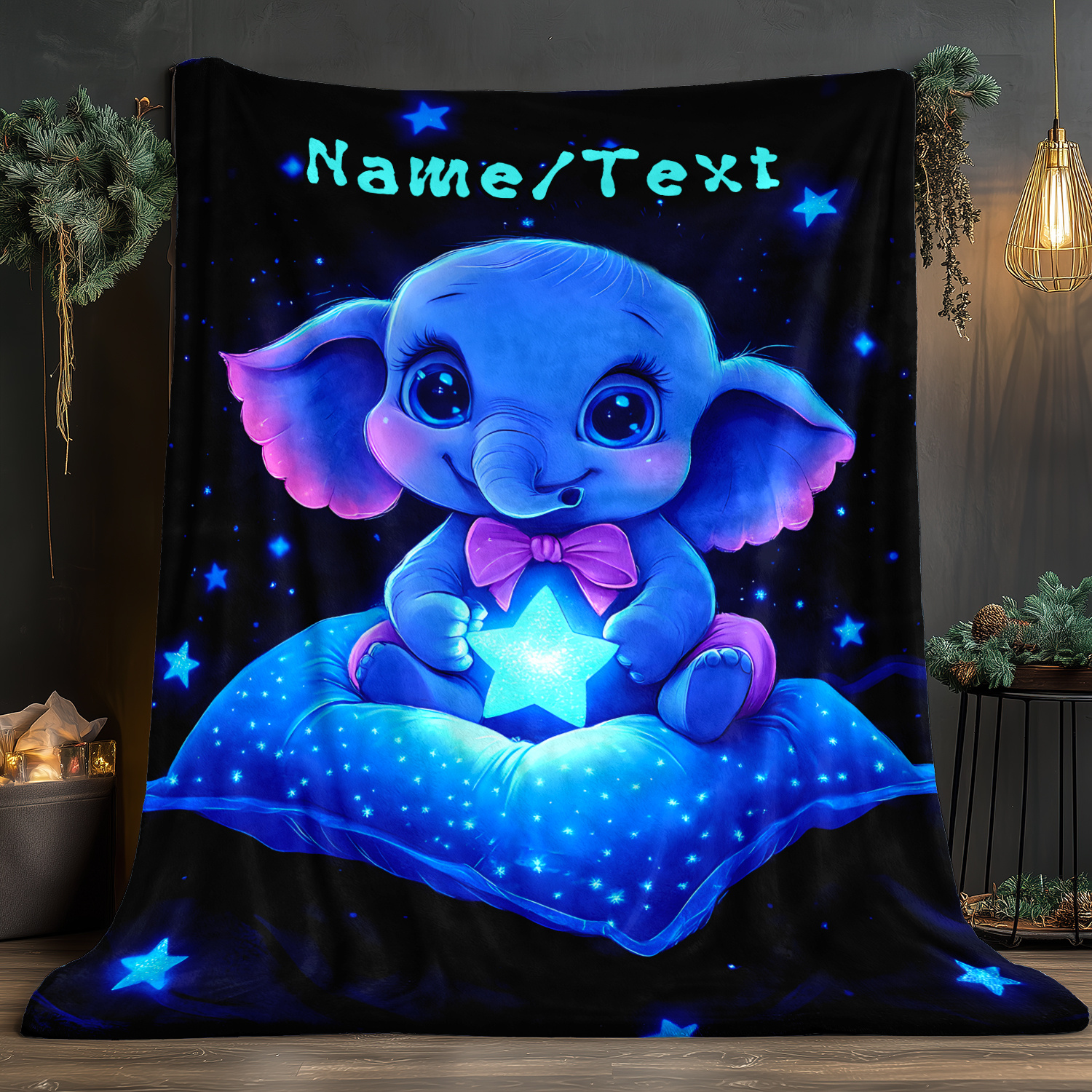 Personalized Cute Blue Elephan - Custom Night Sky recensione e prezzo