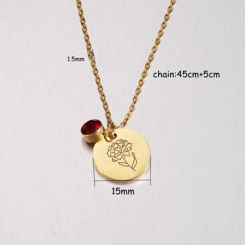 Birth Month Flowers Clipart Fl - Birth Flower Necklace recensione e prezzo