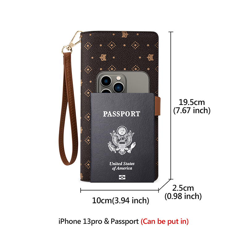 FOXER Women Long Wallet Card & - Monogram Keychain Leather recensione e prezzo