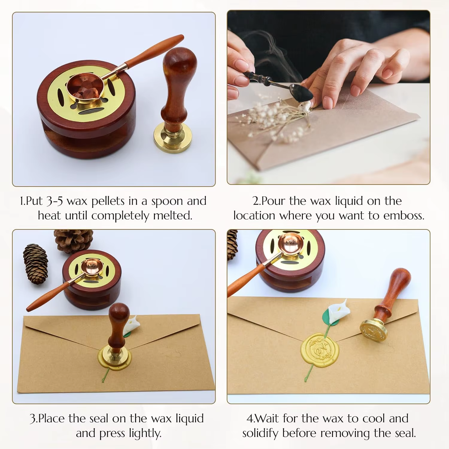 Wedding Custom Wax Seal Stamp  - Wax Seal Letter Kit recensione e prezzo