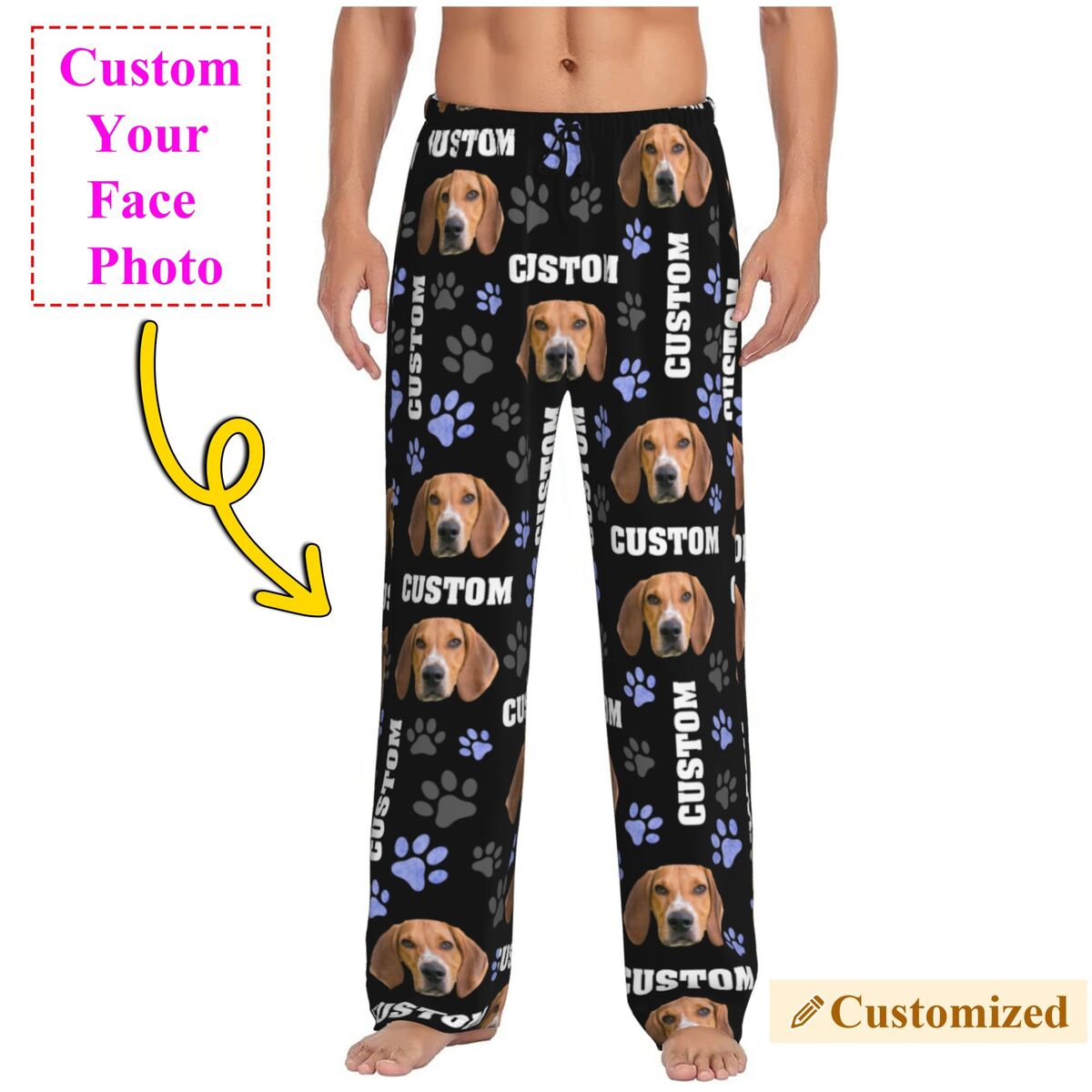 Men Custom Dog Photo Pajama Pa - Pet Portrait Custom recensione e prezzo