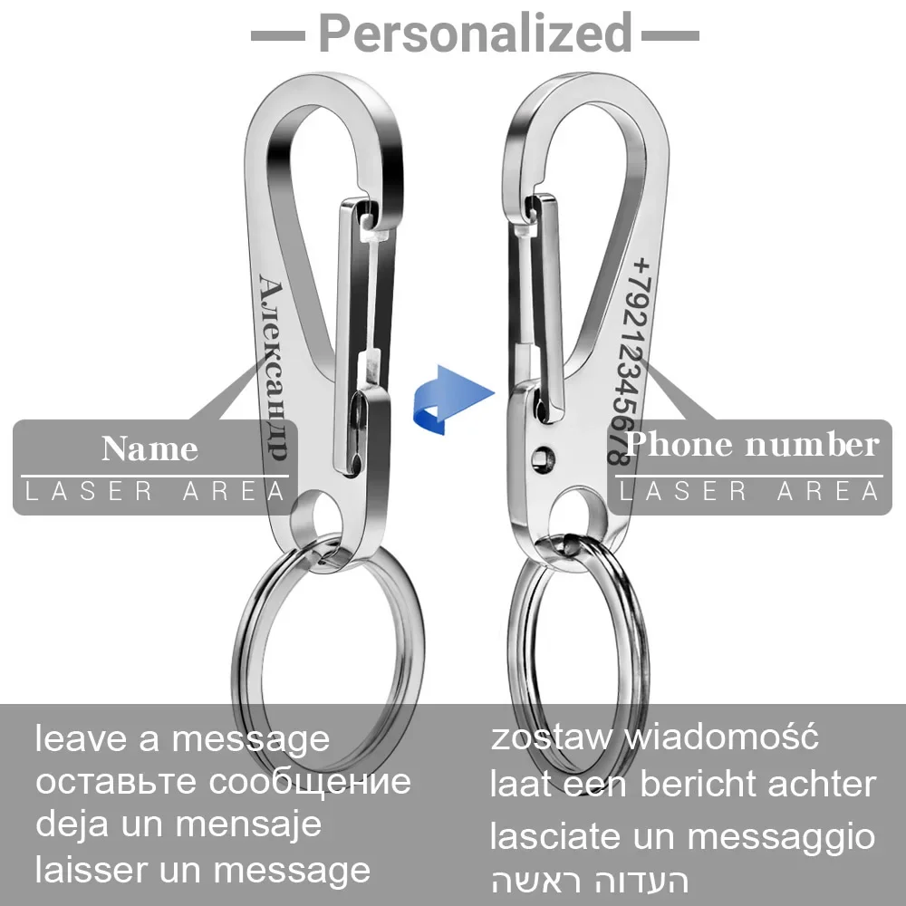 304 Stainless Steel Keyring Pe - Initial Ring Custom recensione e prezzo