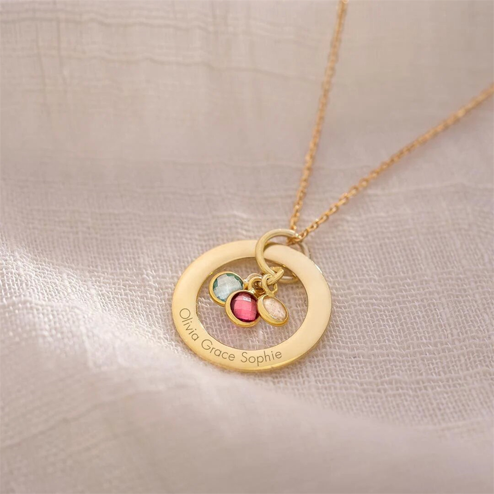Custom Birthstone Eternal Ring - Birth Flower Necklace recensione e prezzo