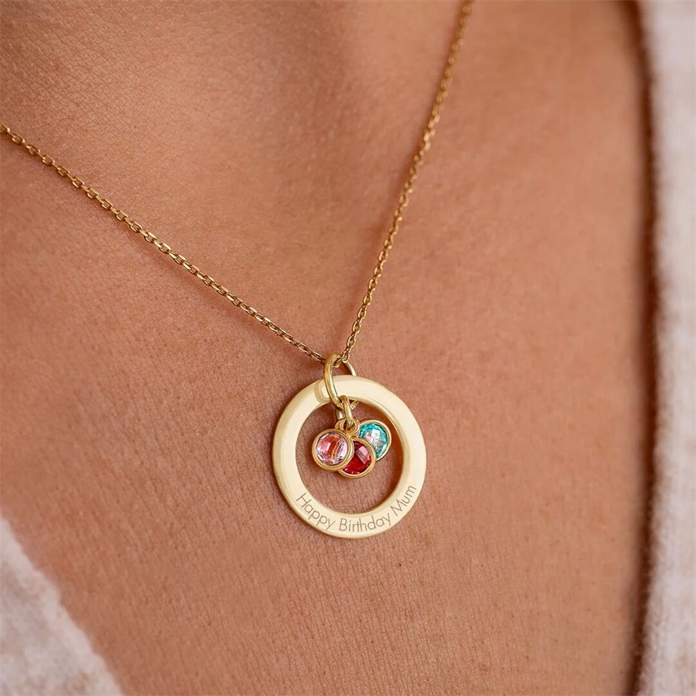 Custom Birthstone Eternal Ring - Birth Flower Necklace recensione e prezzo