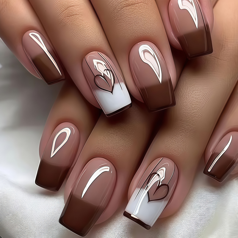 24PCSPurple Press on Nails Med - Pressed Flower Art recensione e prezzo