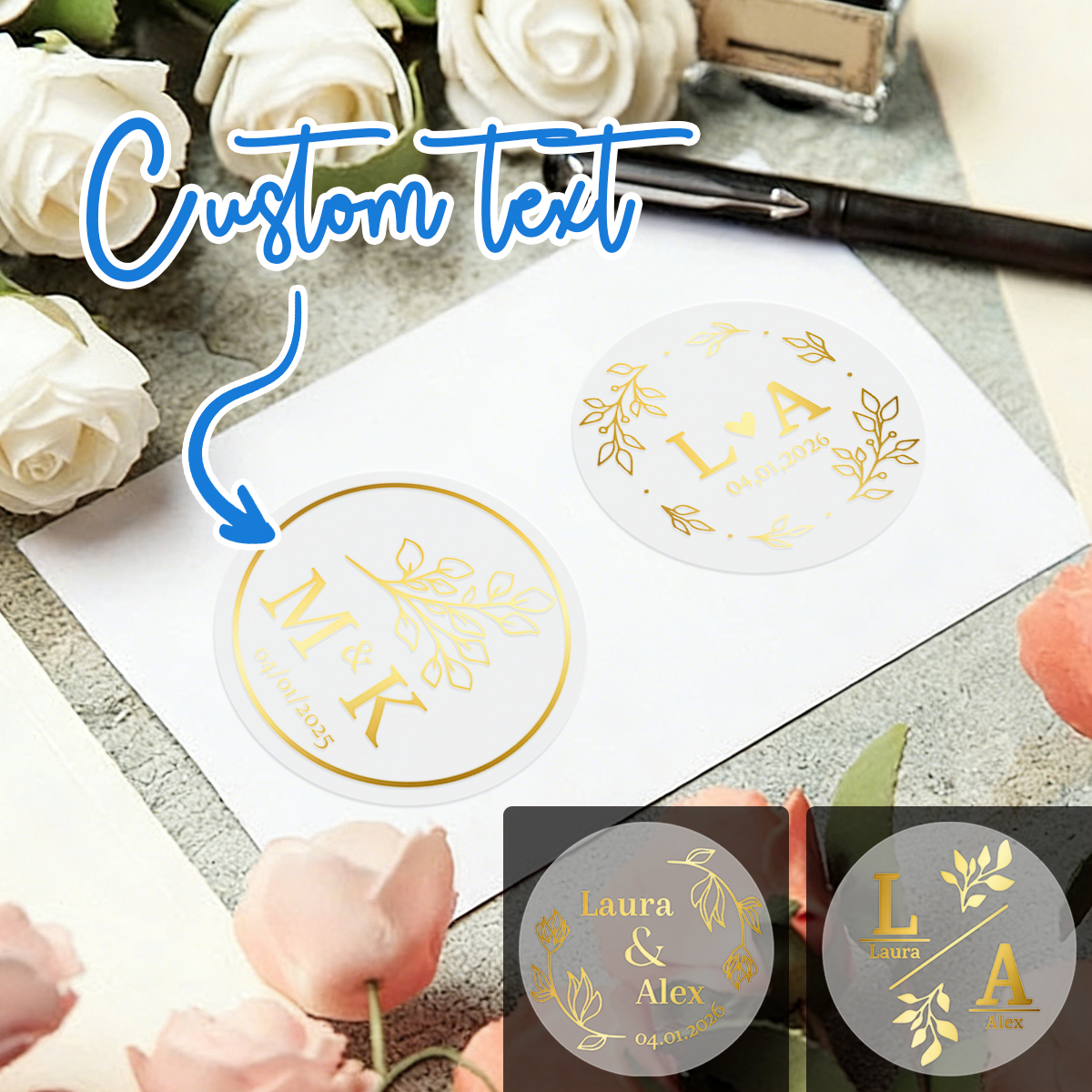 30/60/120/240pcs Custom Text R - Personalised Candle Label recensione e prezzo