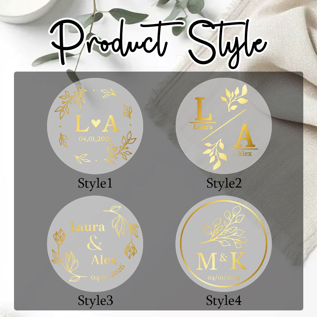 30/60/120/240pcs Custom Text R - Personalised Candle Label recensione e prezzo