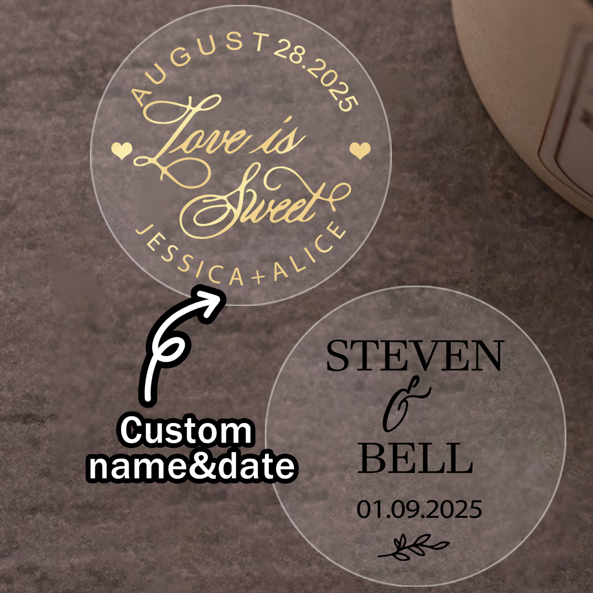 30-240pcs Custom Text Round Tr - Personalised Candle Label recensione e prezzo