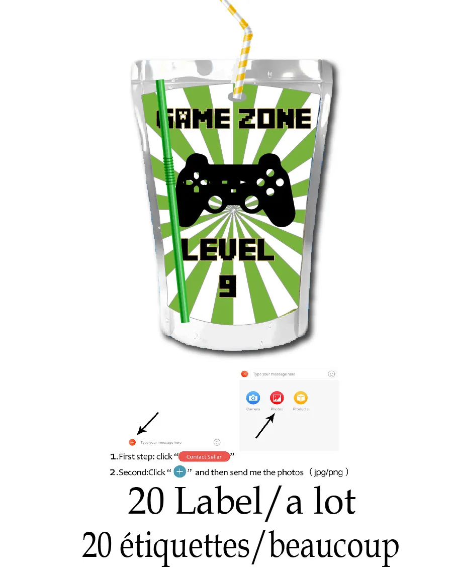 Custom Name Stickers for Juice - Personalized Name Box recensione e prezzo