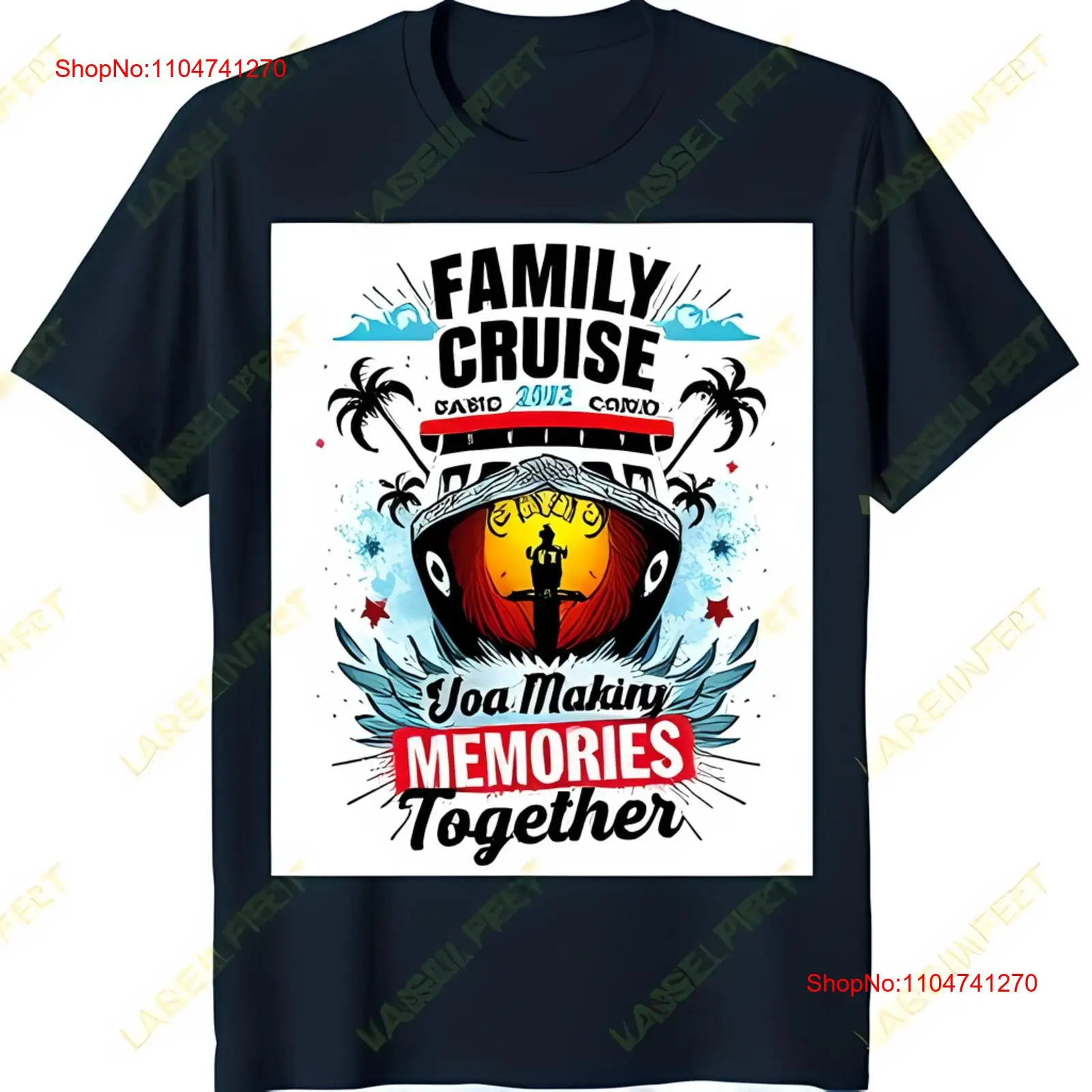 Dark Blue Family Cruise T Shir - Family Tree Print recensione e prezzo