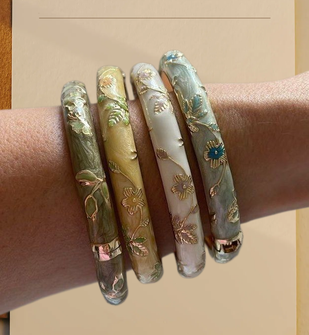 4 small floral bracelets ename - Coordinates Bracelet recensione e prezzo