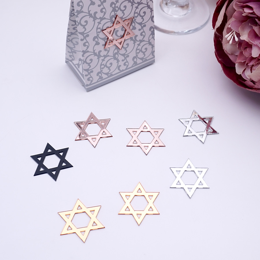 50pcs/Lot Star of David Acryli - Personalised Candle Label recensione e prezzo