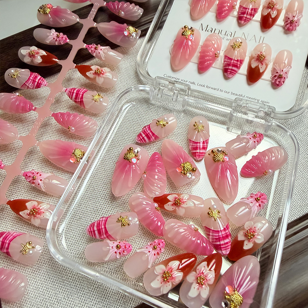 10/30pcs Pink Ombre 3D Flower  - Pressed Flower Art recensione e prezzo