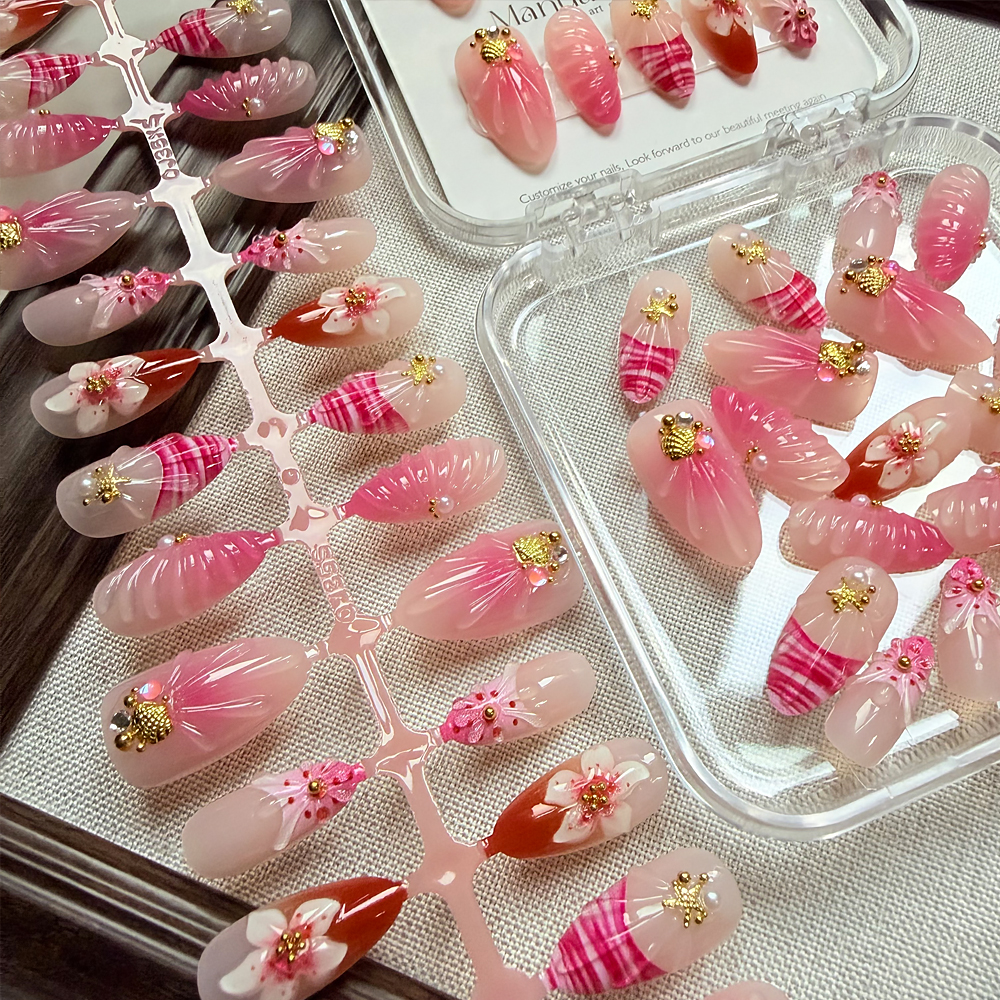 10/30pcs Pink Ombre 3D Flower  - Pressed Flower Art recensione e prezzo