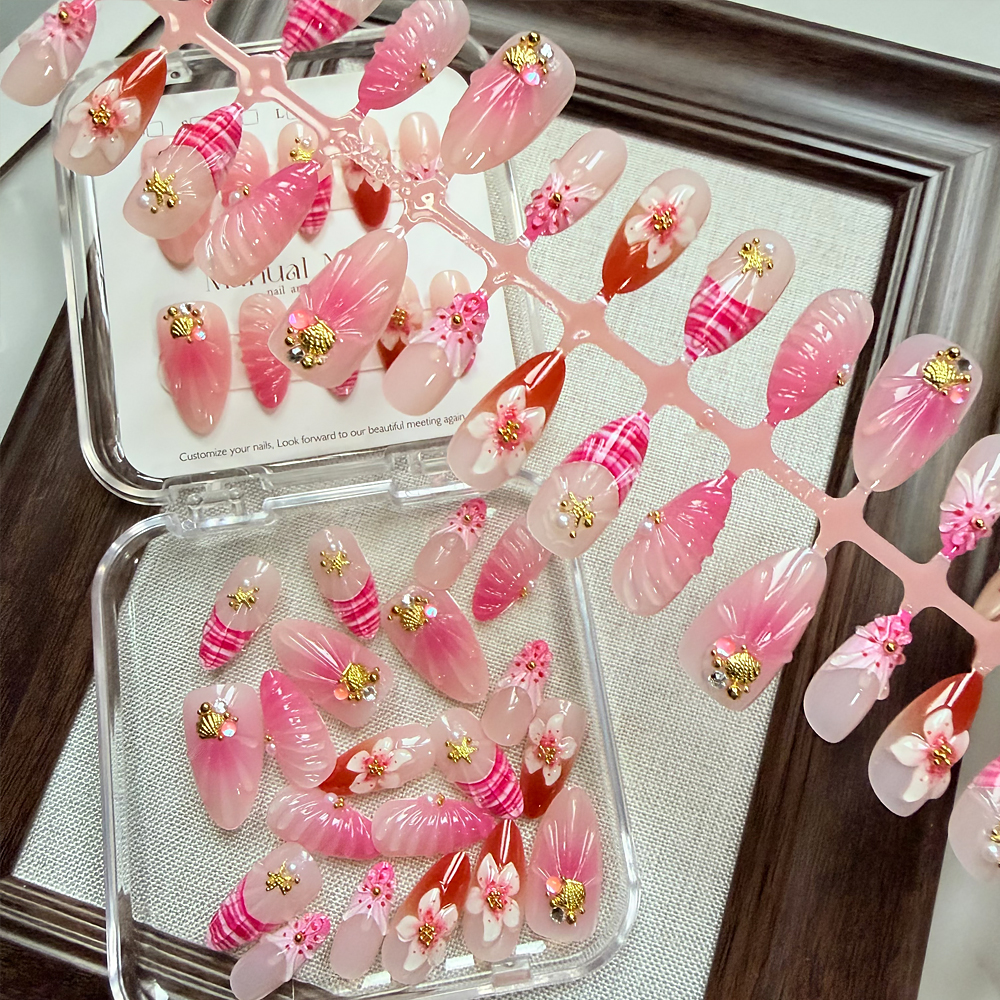 10/30pcs Pink Ombre 3D Flower  - Pressed Flower Art recensione e prezzo