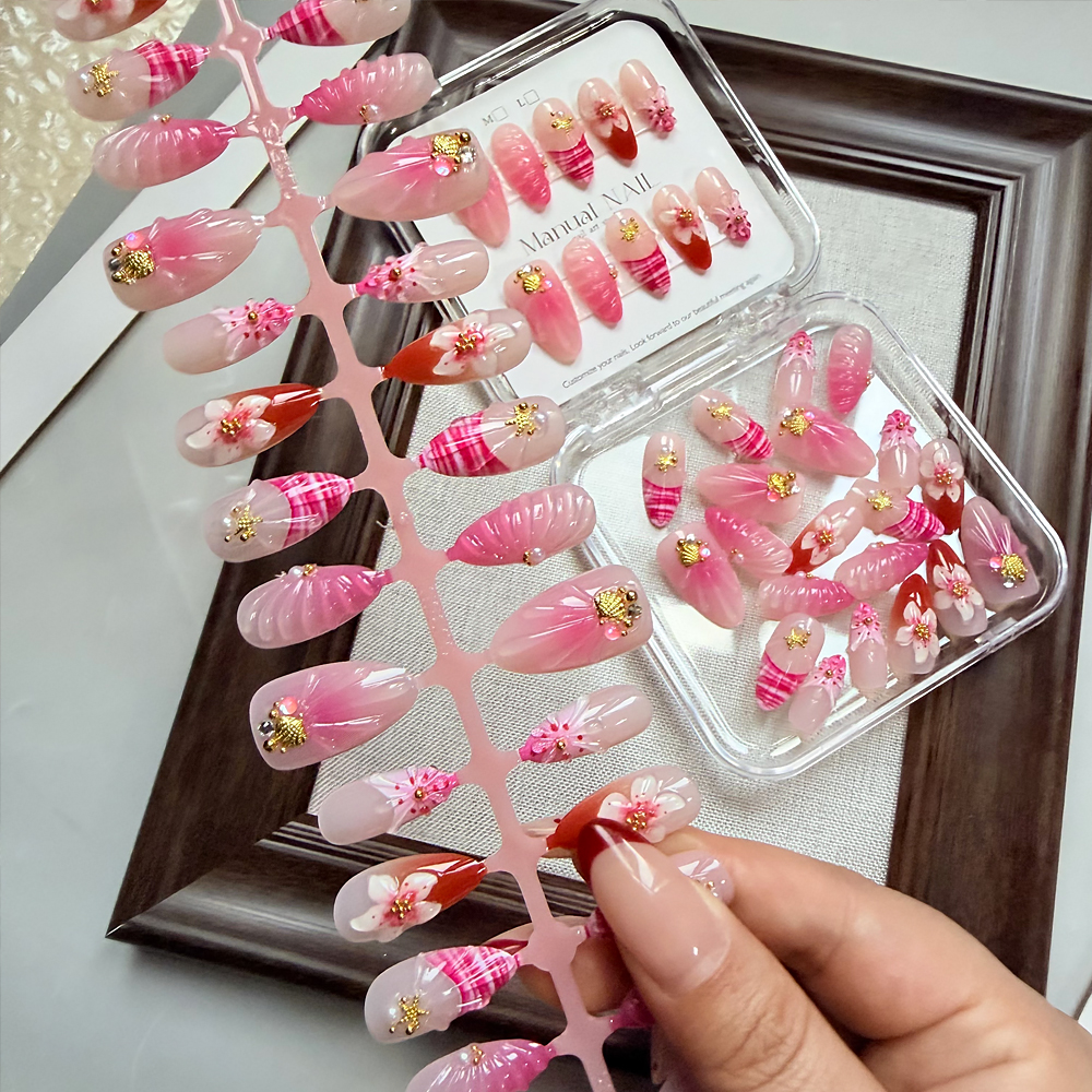 10/30pcs Pink Ombre 3D Flower  - Pressed Flower Art recensione e prezzo