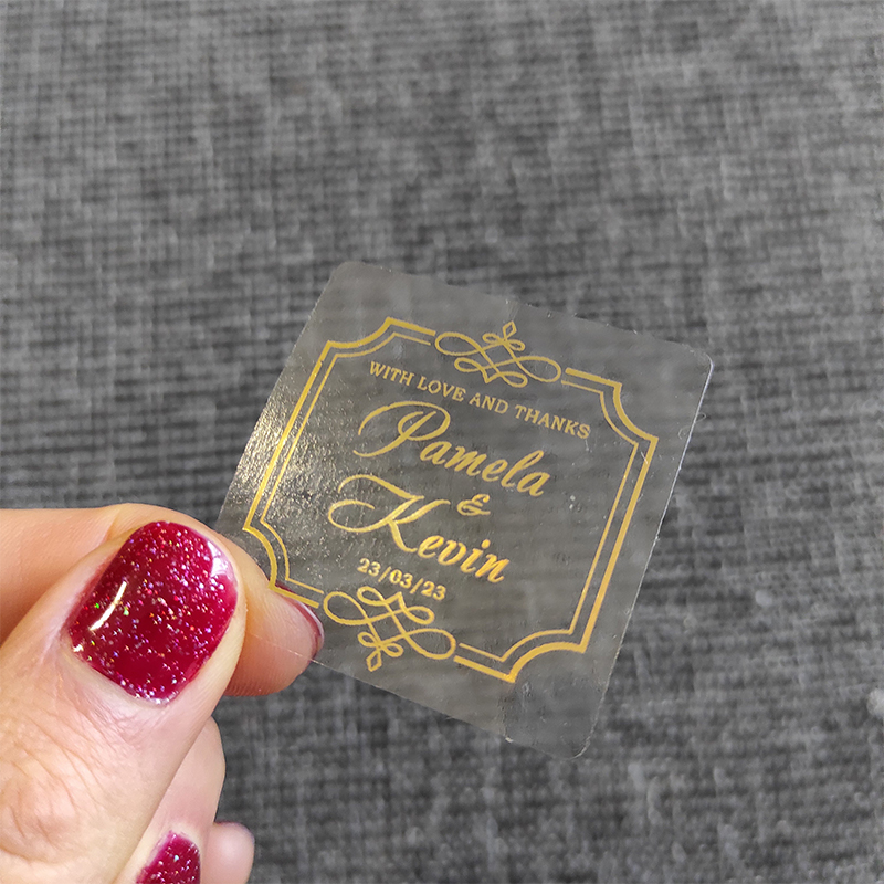Custom Gold Foil Wedding Favor - Personalised Candle Label recensione e prezzo