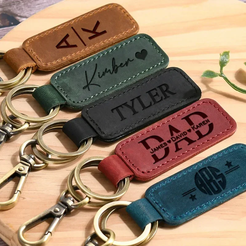 Laser Custom Logo Leather Keyc - Initial Ring Custom recensione e prezzo
