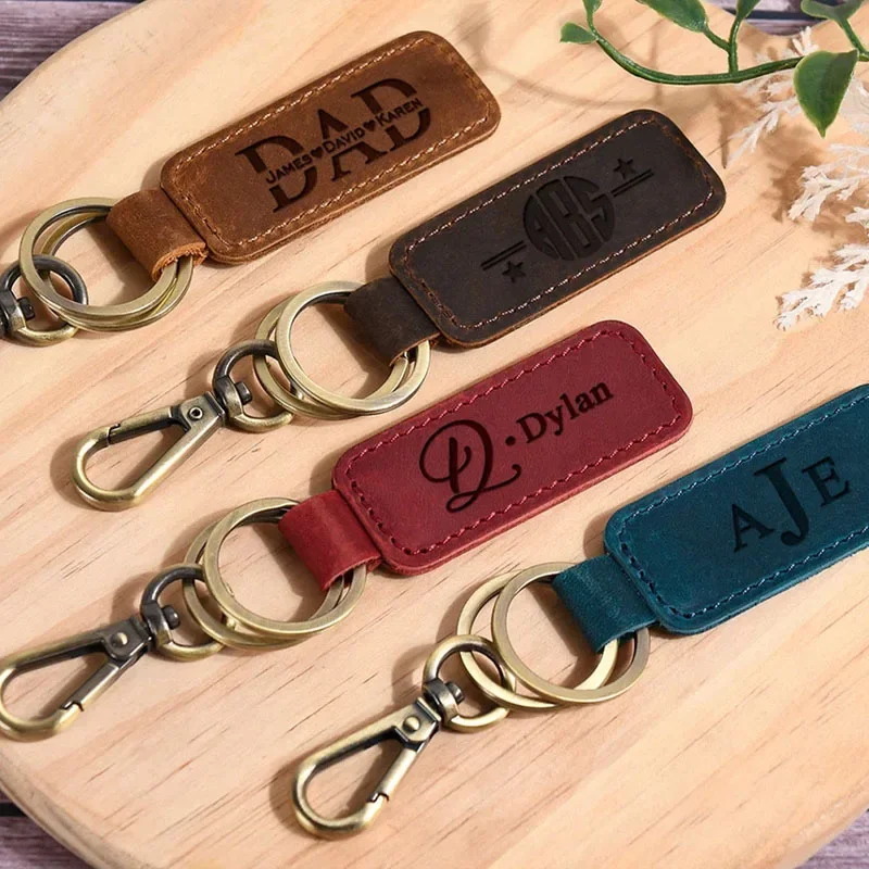 Laser Custom Logo Leather Keyc - Initial Ring Custom recensione e prezzo