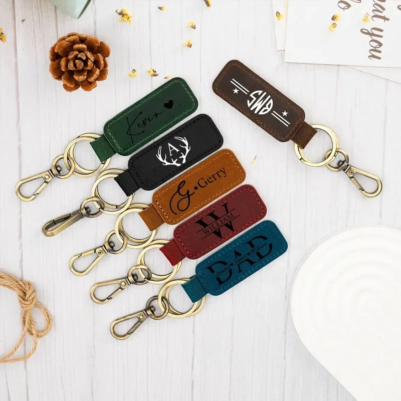 Laser Custom Logo Leather Keyc - Initial Ring Custom recensione e prezzo