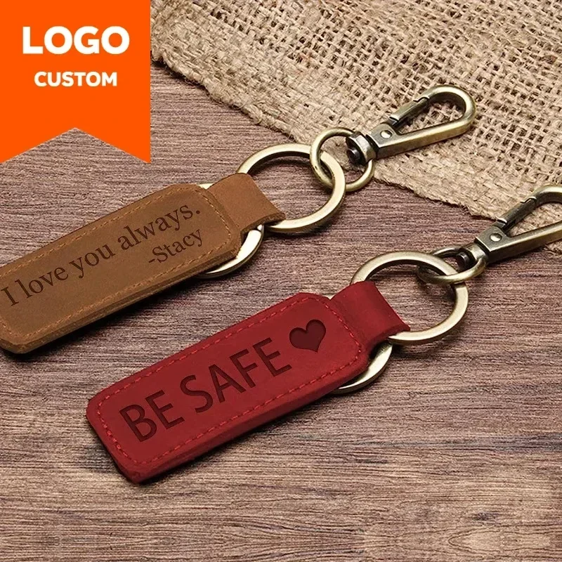 Laser Custom Logo Leather Keyc - Initial Ring Custom recensione e prezzo