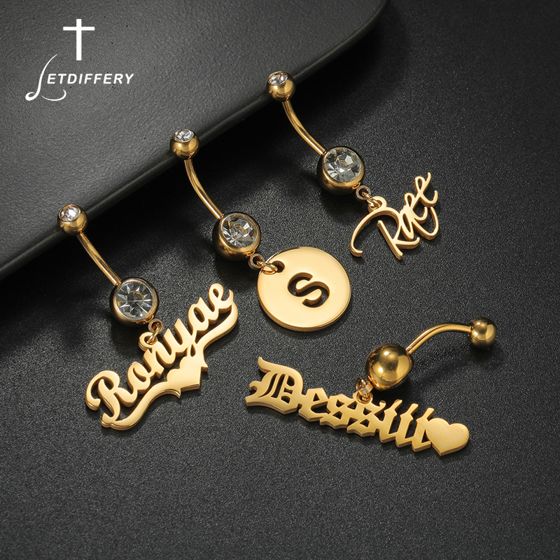 Letdiffery Custom Name Belly B - Initial Ring Custom recensione e prezzo