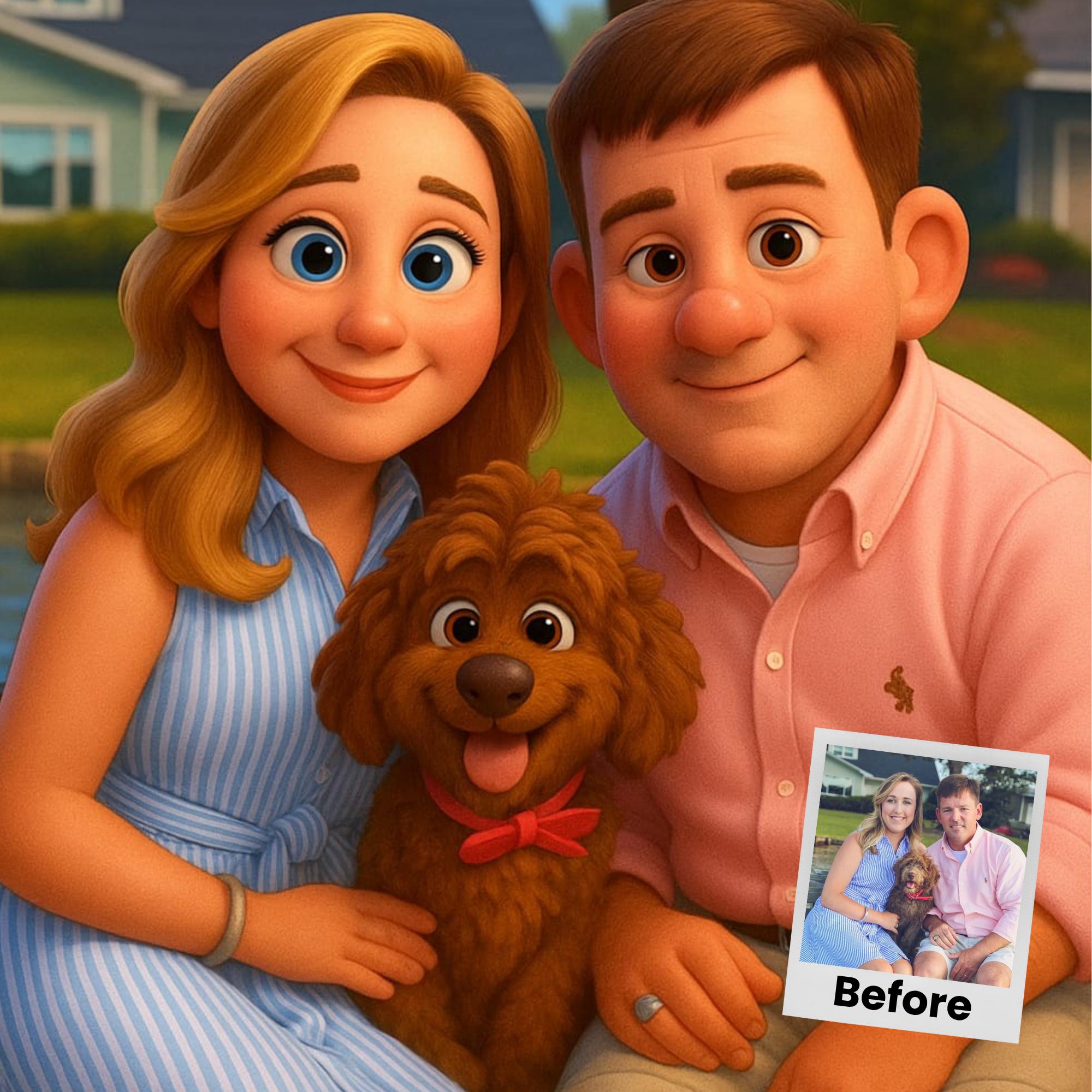 Customizable Cartoon Portrait  - Pet Portrait Custom recensione e prezzo