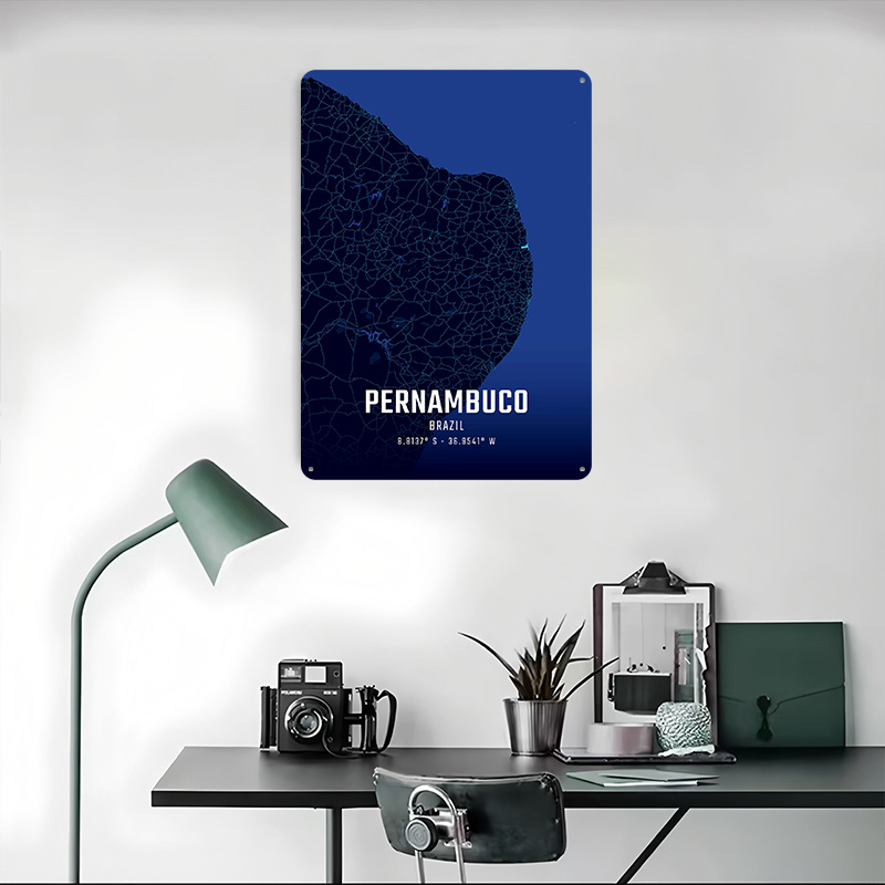 Pernambuco Midnight City Map M - Custom Map Poster recensione e prezzo