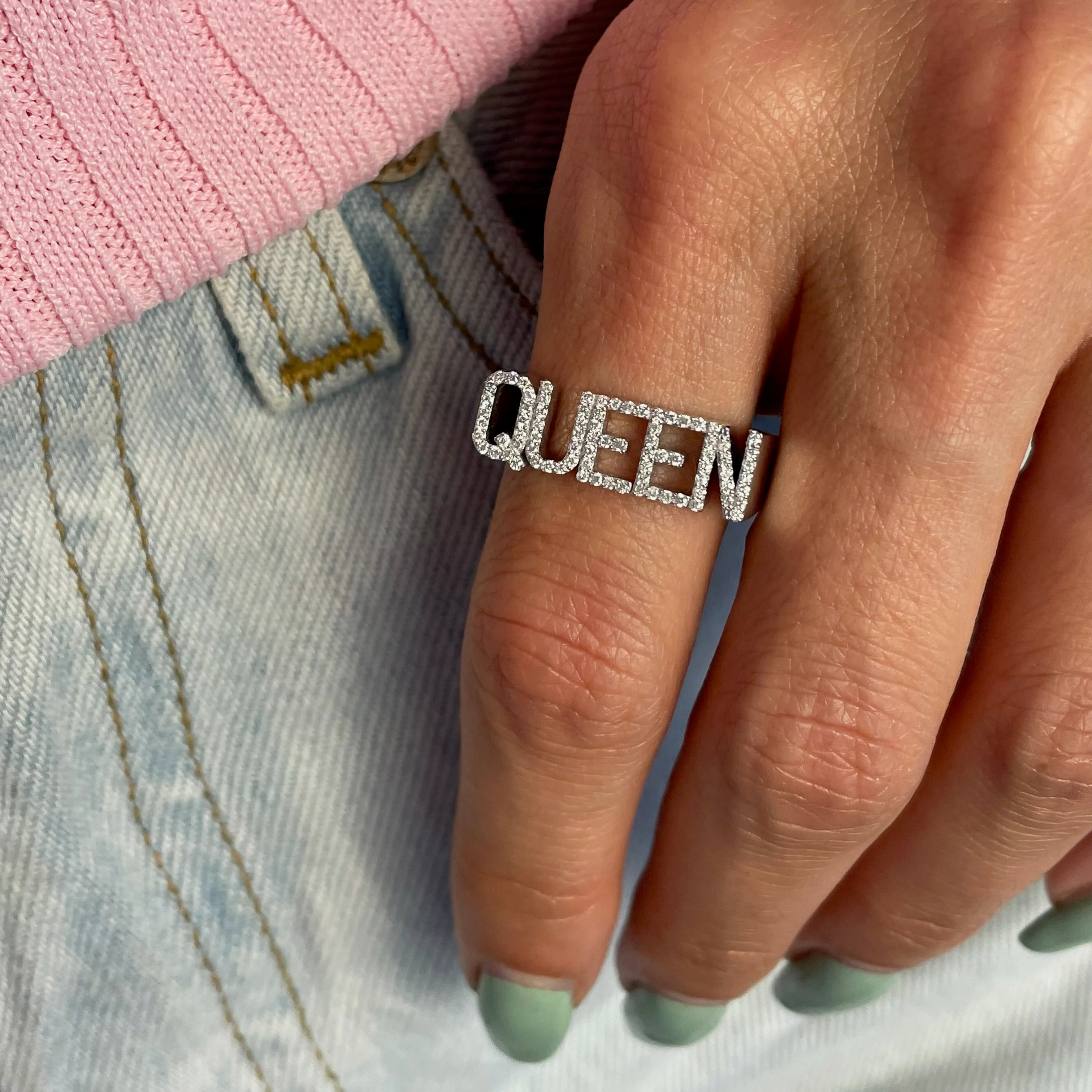 3D Name Ring Custom Diamond Na - Initial Ring Custom recensione e prezzo