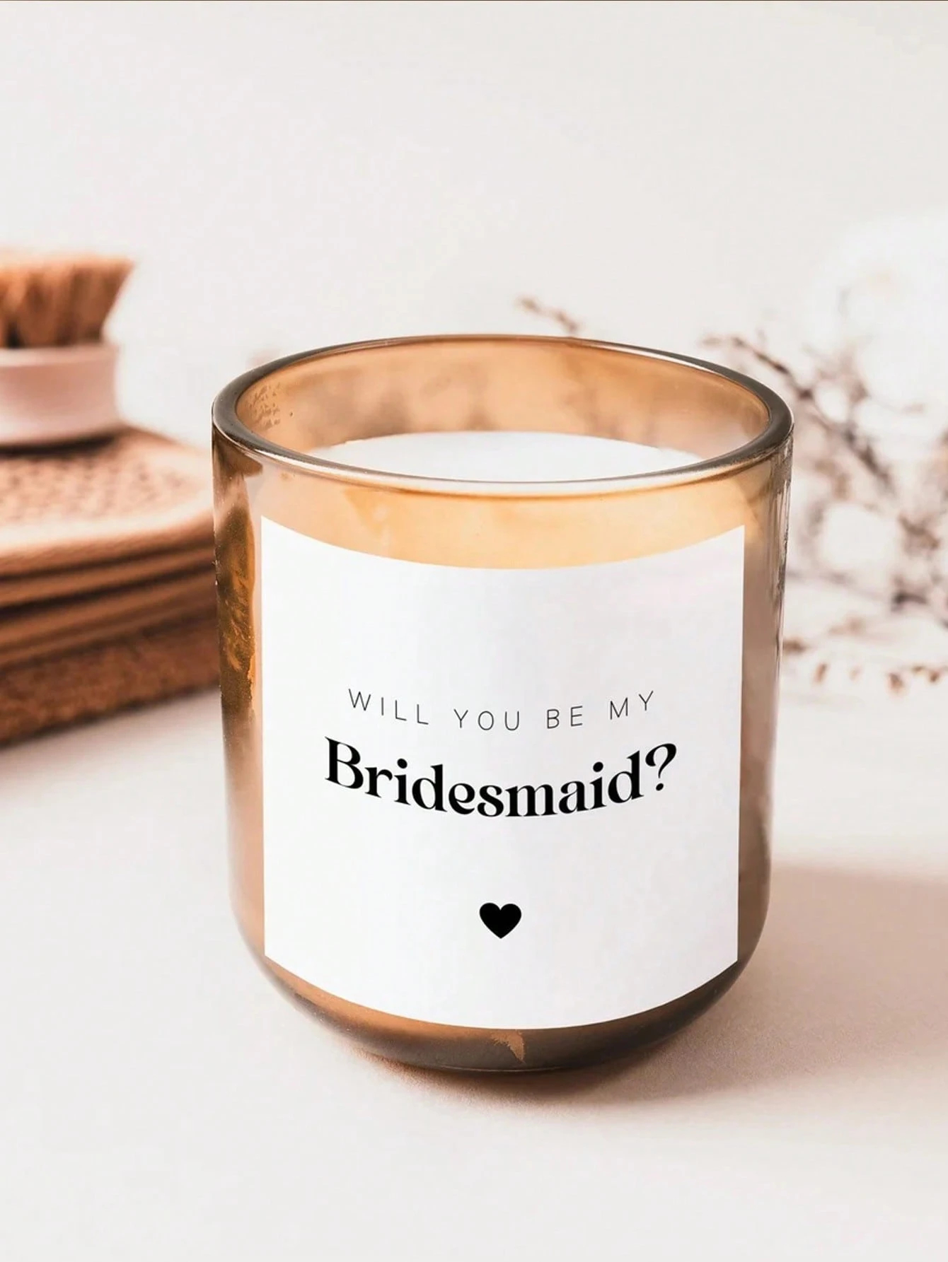 Custom Candle Label Will You B - Personalised Candle Label recensione e prezzo