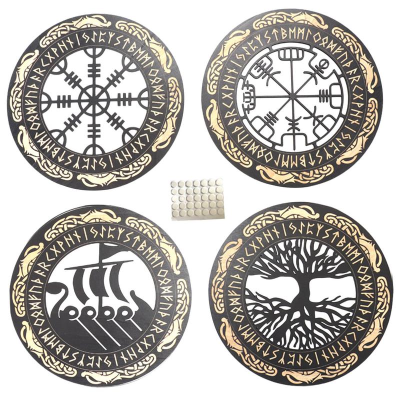 4PCS Set Wall Art Nordic Vikin - Family Tree Print recensione e prezzo