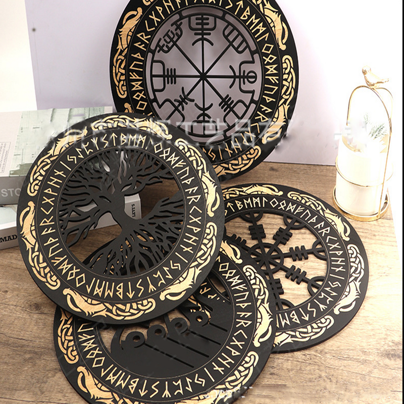 4PCS Set Wall Art Nordic Vikin - Family Tree Print recensione e prezzo