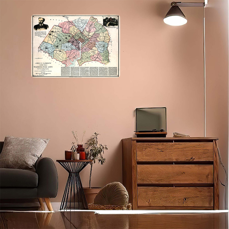Map of Washington City Printed - Custom Map Poster recensione e prezzo