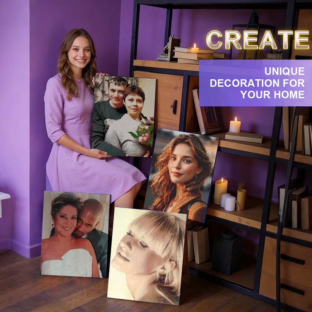 HUACAN 5d Diy Diamond Mosaic C - Photo Mosaic Print recensione e prezzo