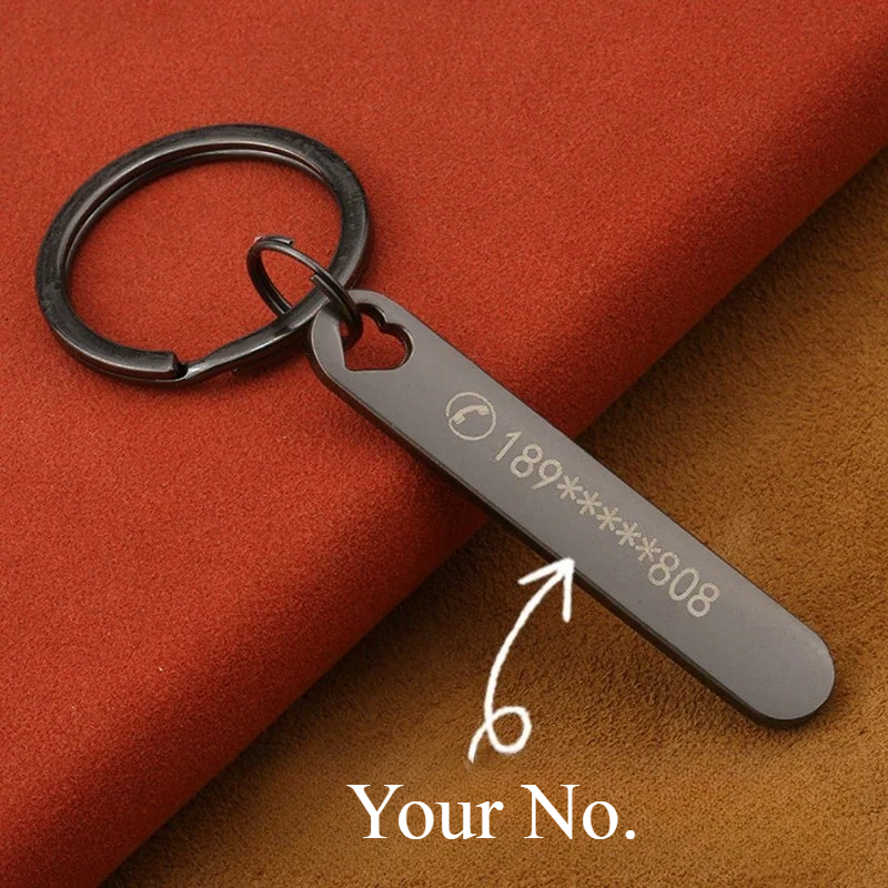 Custom Keychain with Free Engr - Initial Ring Custom recensione e prezzo