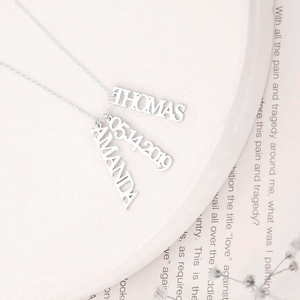 Custom Multiple Name Necklace  - Birth Flower Necklace recensione e prezzo