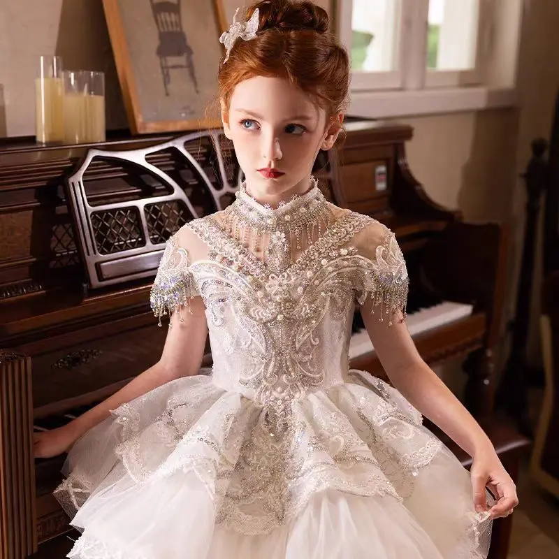 Custom Flower Girl Dress Weddi - Birth Flower Necklace recensione e prezzo