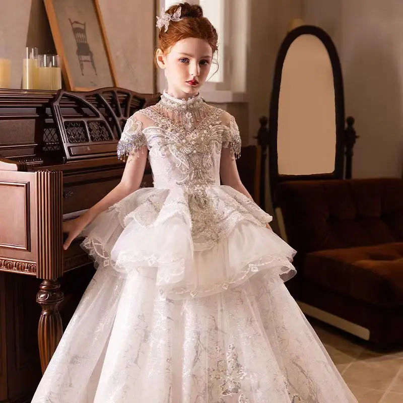 Custom Flower Girl Dress Weddi - Birth Flower Necklace recensione e prezzo
