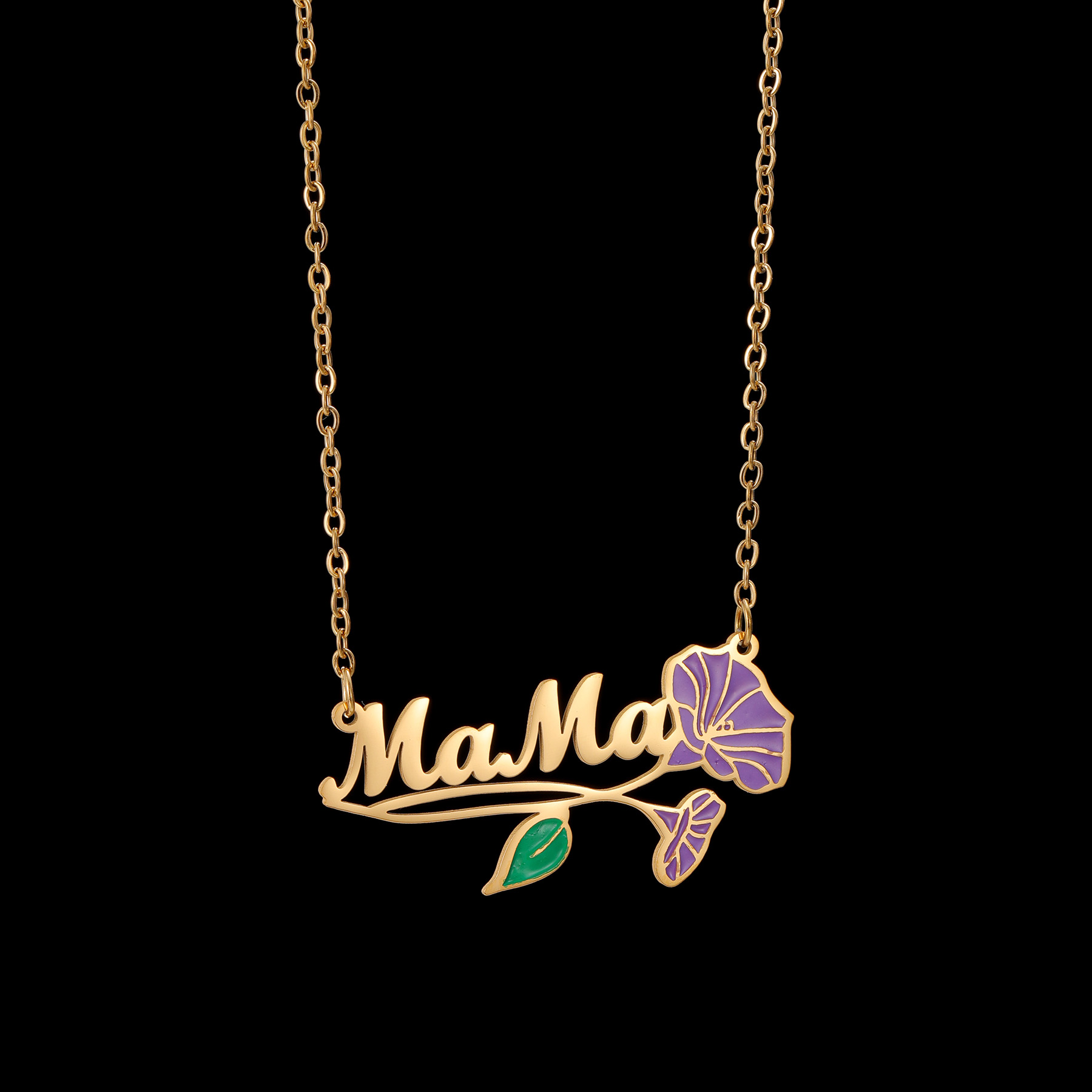 Acheerup Personalized Name UV  - Birth Flower Necklace recensione e prezzo
