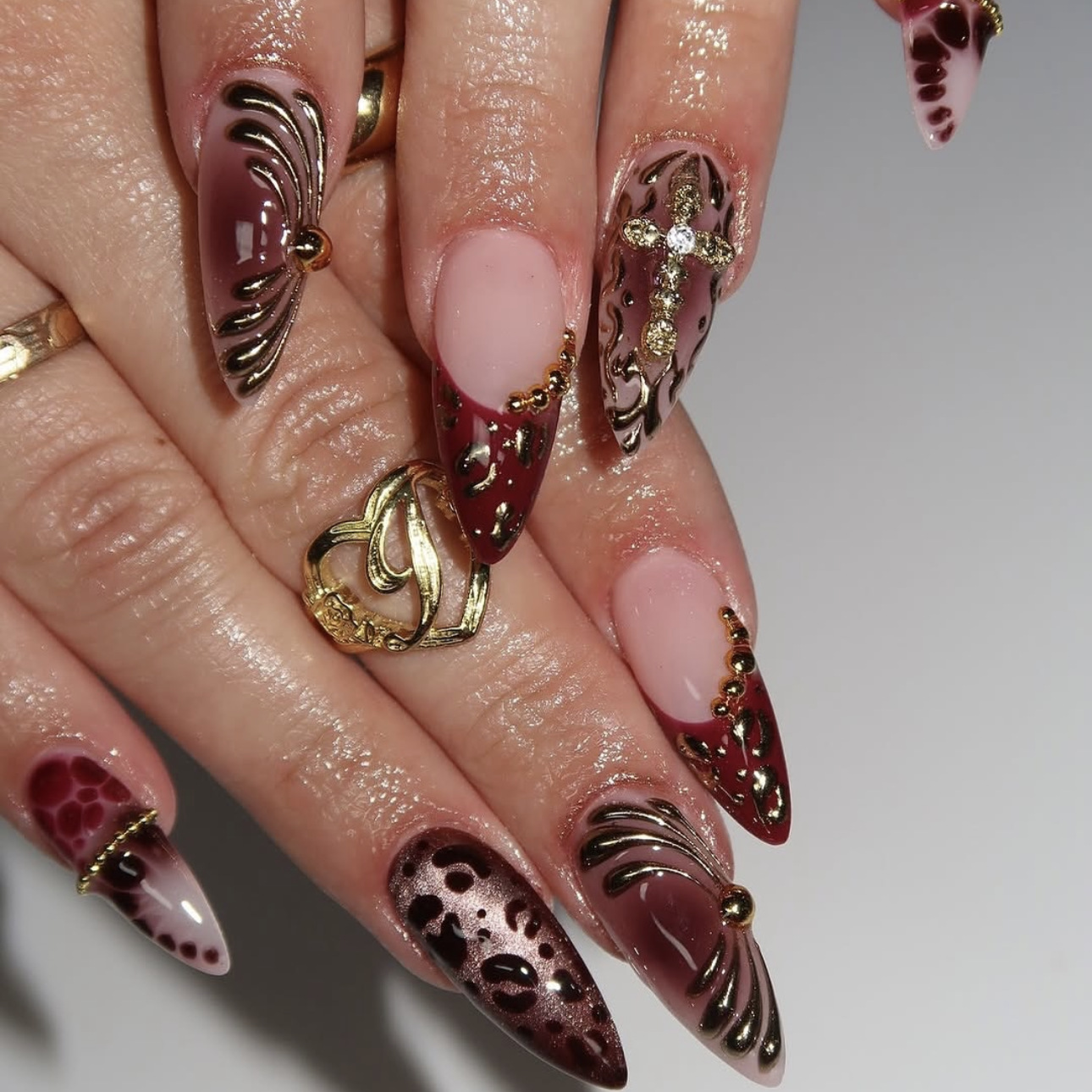 Medium fake nails for women gr - Pressed Flower Art recensione e prezzo