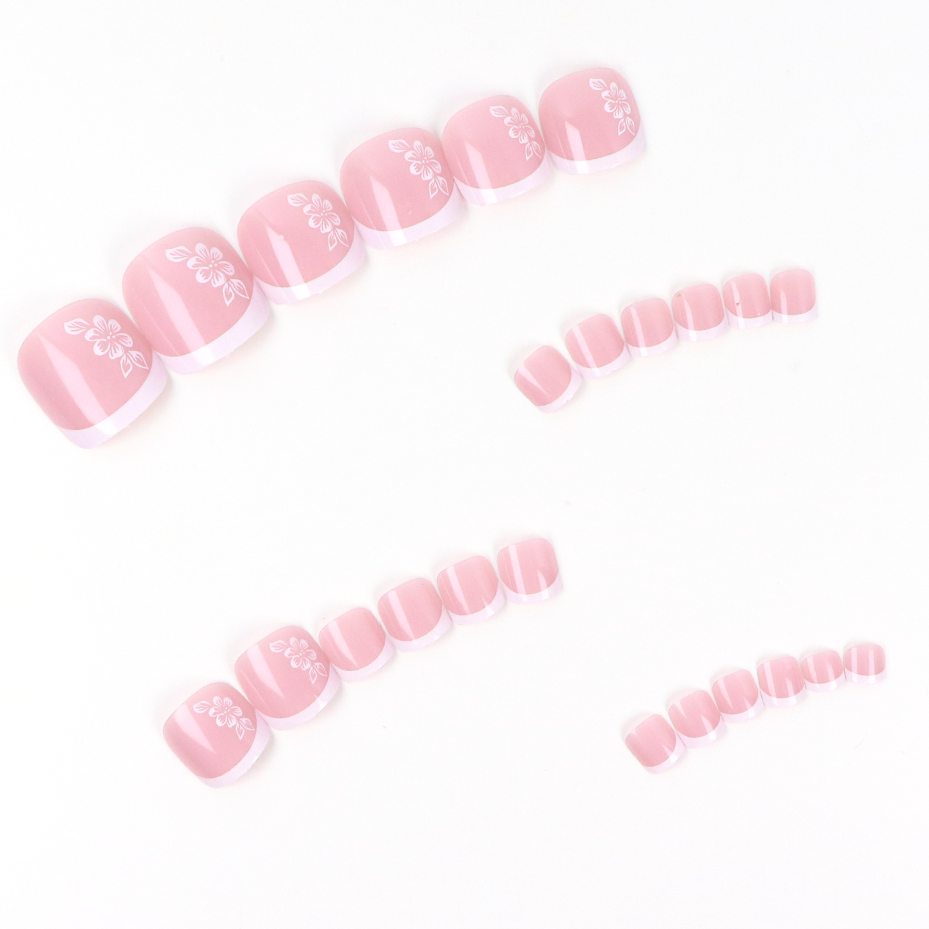 24PCS Short Square Pink With A - Pressed Flower Art recensione e prezzo