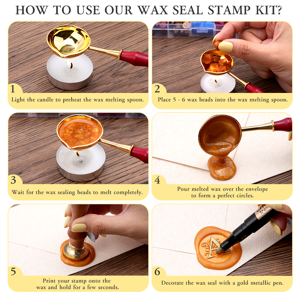 Alphabet Wax Seal Stamp Set -  - Wax Seal Letter Kit recensione e prezzo