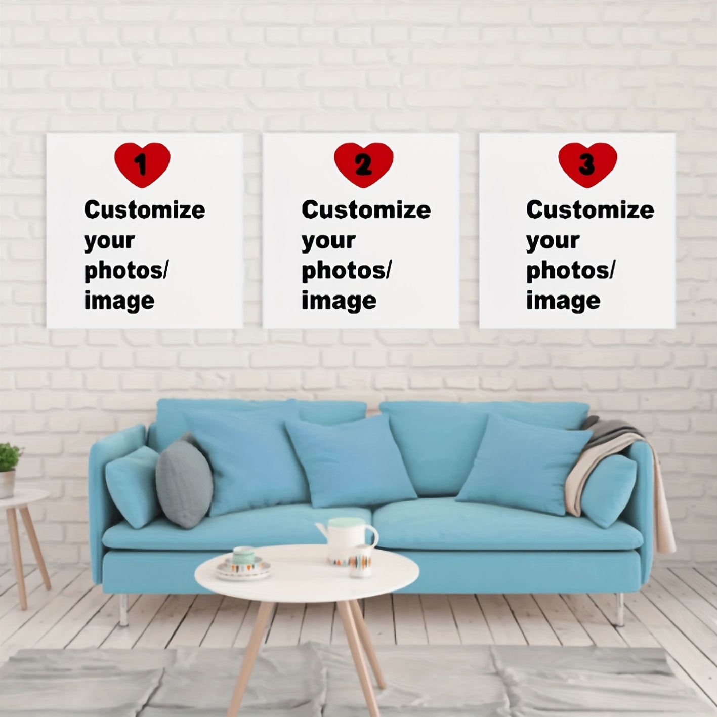 3pcs/set Custom Square Canvas  - Pet Portrait Custom recensione e prezzo