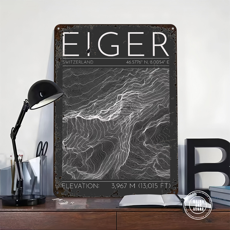 Eiger Mountain Topographic Con - Custom Map Poster recensione e prezzo
