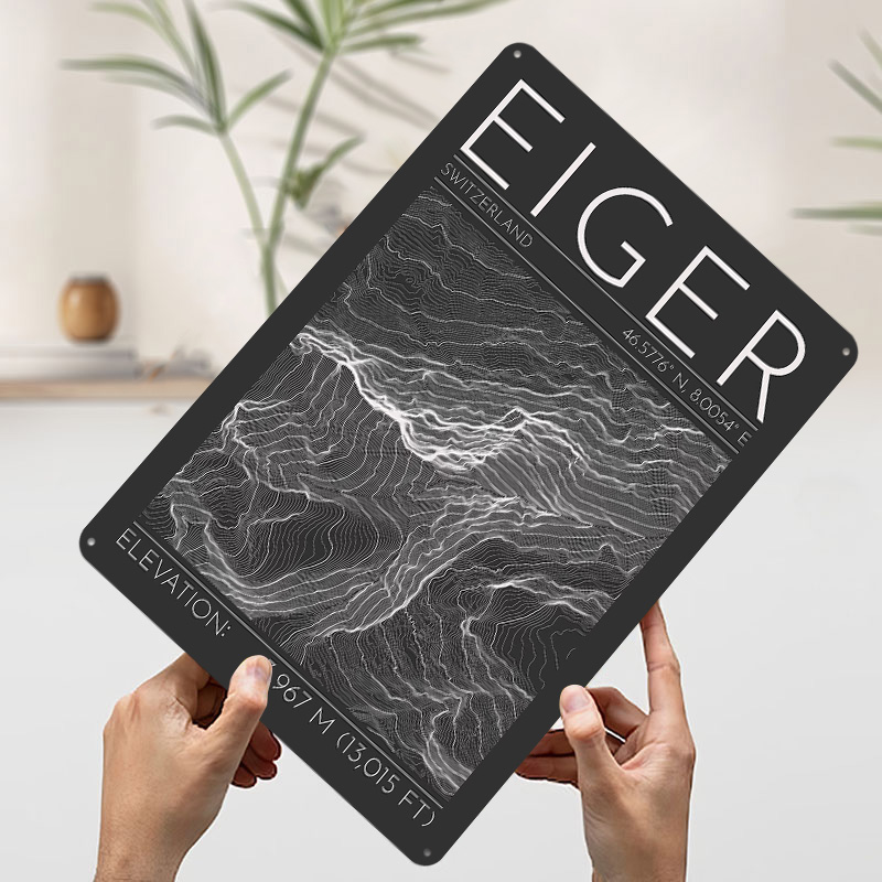 Eiger Mountain Topographic Con - Custom Map Poster recensione e prezzo