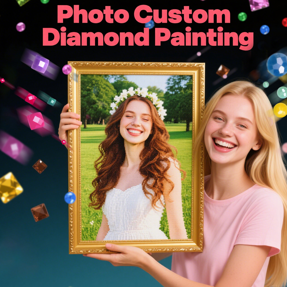 HUACAN Full Kits Diamond Paint - Photo Mosaic Print recensione e prezzo