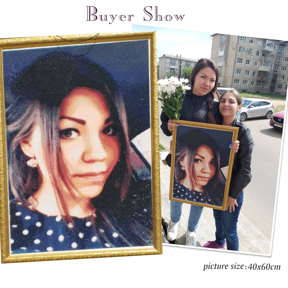HUACAN Full Kits Diamond Paint - Photo Mosaic Print recensione e prezzo